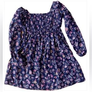 Navy floral dress